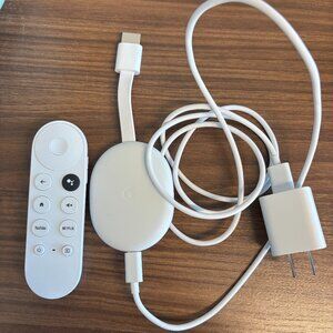 Chromecast with Google TV (HD, Snow)